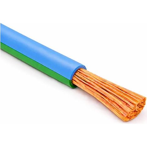 Cavo Filo Unipolare FLRY-B ISO 6722 Classe B Sez. 1,00 Azzurro/Verde