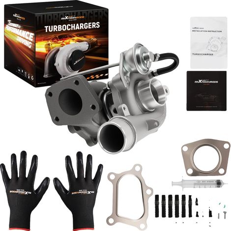 Turbocompresor, carcasa de hierro dúctil, longitud 29 cm, ancho 27 cm, altura 23 cm, compatible con modelos Mazda 2006-2014. (1/5)