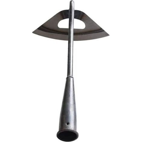Houe creuse durcie tout en acier, houe de jardinage forte et durable, désherbeuse à main de jardin (1/4)