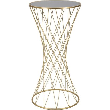 Table d'Appoint en Métal "Tower" 100cm Or