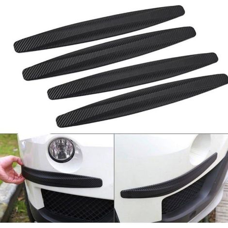 Lot de 4 bandes adhésives universelles anti-rayures pour pare-chocs de voiture, noir