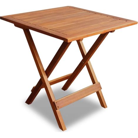 Table de bistro 46x46x47 Bois d'acacia massif (1/5)