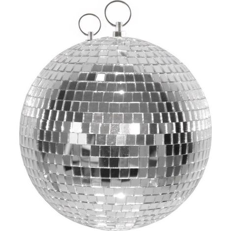 Boule à facettes - boule disco argentée - 30 cm (1/2)