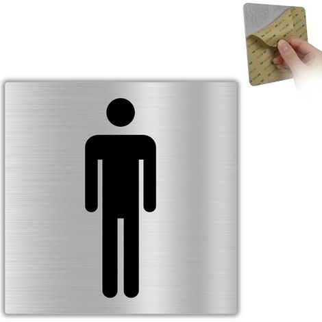 Toilet - 10x10cm - Aluminium - Toilet Door