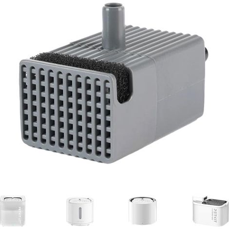 Pompe de remplacement universelle pour fontaine à eau pour animaux, pompe submersible silencieuse pour abreuvoir pour chat et chien, débit réglable, installation facile
