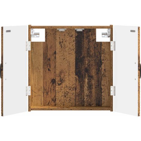 vidaXL Armario para dianas UTRECHT Madera envejecida (1/2)