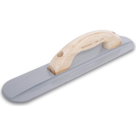 Lisciatrice a mano Marshalltown con manico in legno, magnesio, per pavimento e calcestruzzo, dimensioni della lisciatrice: 406x79 mm (1/4)