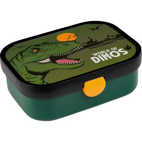 Boîte à Déjeuner Campus - Lunch Box Bento pour Enfants - Boite Repas avec Compartiment Bento - Fermeture à Clip - Sans BPA et Compatible au Lave-Vaisselle - 750 ml - Dino (1/5)