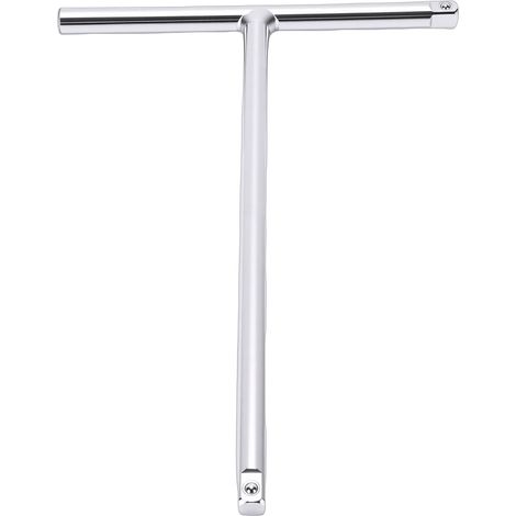 Chiave a T a doppio attacco da 3/8 di pollice, modello Mini 08-0360, realizzata in acciaio al cromo vanadio per utensili, ideale per l'utilizzo in spazi ristretti. (1/5)