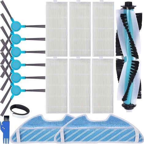 Kit di accessori di ricambio per robot aspirapolvere Cecotec Conga Excellence 1290/1390/1490/1590, 1 spazzola principale, 6 spazzole (1/5)