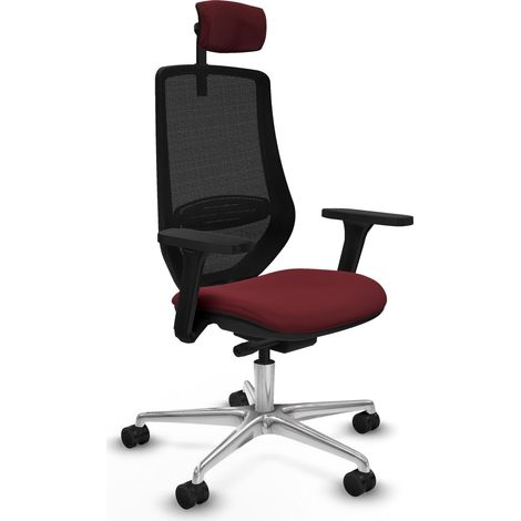 Piqueras y Crespo Mardos Silla de oficina granate confortable (1/3)