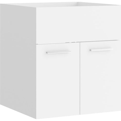 Maison Exclusive - Waschbeckenunterschrank Weiß 41x38,5x46 cm Hol (1/5)