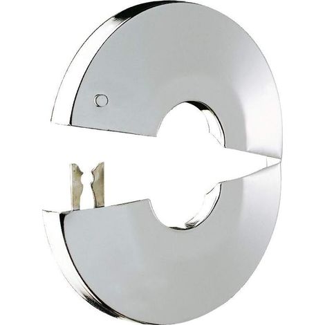 Rosaces ouvrantes - Lot de 2 - Laiton massif chromé - Diamètre 14 mm - Pour tuyauterie sanitaire