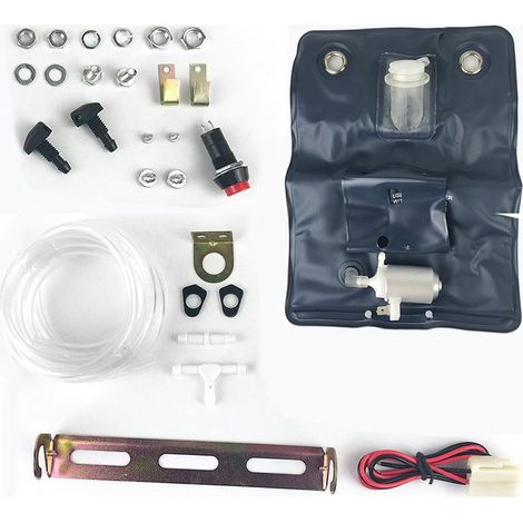 Kit de pompe de nettoyage pour outil de nettoyage de pare-brise de voiture, adapté au kit de pompe de nettoyage de pare-brise de voiture 12V plus sac d'eau 1L 151286776374 (1/5)