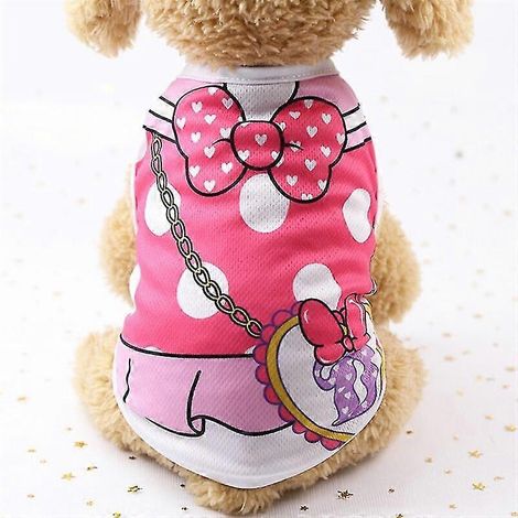Camiseta de perro de dibujos animados, ropa de verano para perros pequeños, camiseta de chihuahua, chaleco para cachorros, ropa para mascotas Yorkshire Terrier, ropa para mascotas 9 (1/5)