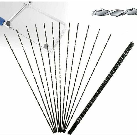 12 pièces Lames de Scie à Chantourner avec Dents en Spirale pour Scie de Coupe en Bois Métal (2),de