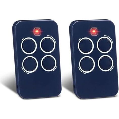 Pair 2 pièces de rechange pour télécommande Genius, 433,92 MHz pour garage 4 canaux compatible avec GENIUS ECHO TX4 433 RC,ECHO TX2 433 RC,TE443H BRAVO (1/5)