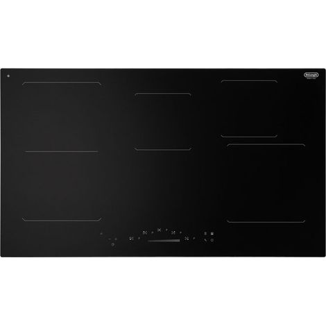 De'Longhi PIN 95 Piano cottura a induzione da incasso 90 cm 5 zone funzione Bridge Touch colore Nero