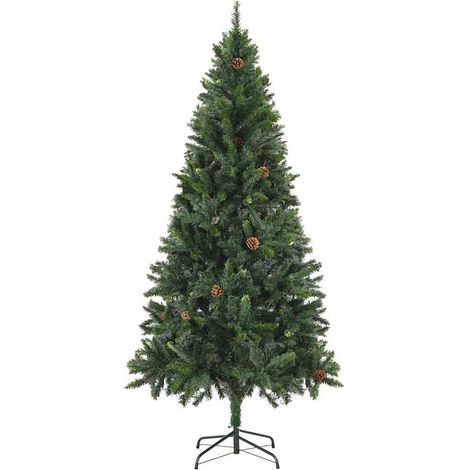 Sapin de Noël artificiel avec pommes de pin Vert 180 cm (1/5)