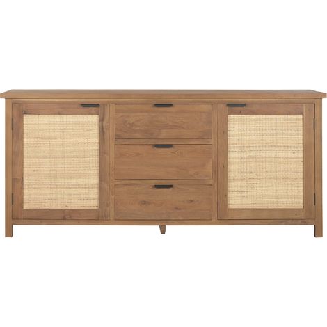 Buffet Teca Reciclada Ratan 181X46X81 Natural (1/5)