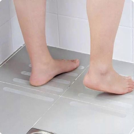 Autocollants antidérapants pour douche, 24 pièces, bandes adhésives de sécurité pour baignoire avec grattoir de qualité supérieure (1/2)