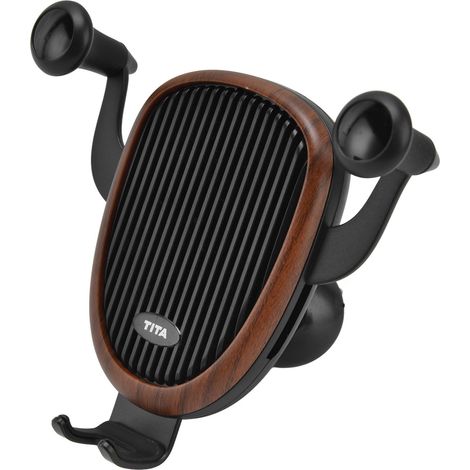 Support téléphone voiture en bois, support universel pour smartphone 4.5‑6.5 pouces, fixation auto pour mobile (1/5)