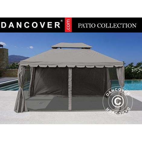 Gazebo Osiris 3x4 m, Grey - Dancover