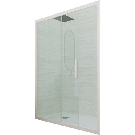 Porta doccia Champagne scorrevole  cm nicchia vetro Deco