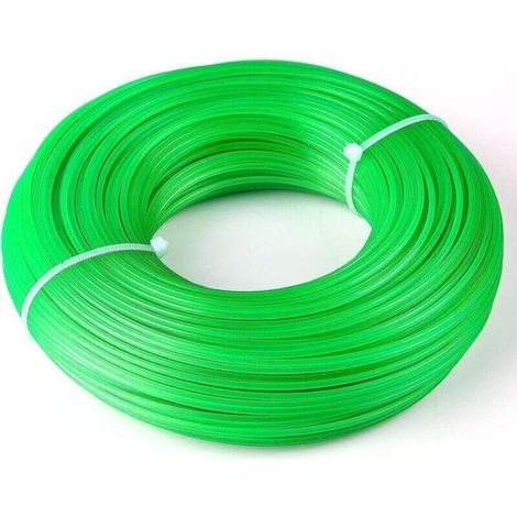 Fil Debroussailleuse 2 mm X 100 m Rond Fil Nylon pour Coupe-Bordure Bobine de Fil Debroussailleuse DIY Bobine Fil (1/5)