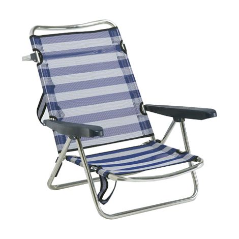 Silla playa aluminio fibreline c/asa