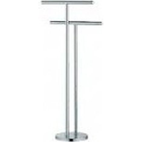 COLOMBO DESIGN Plus piantana con due porta salvietta cromato codice prod: W49380CR (1/2)