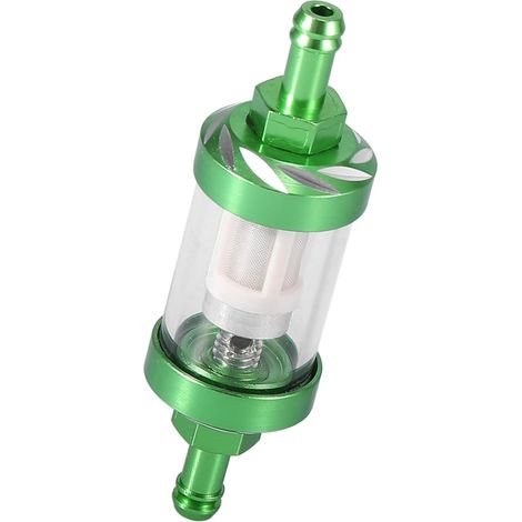 Green Fuel Filters Gas Fuel Line Filter for Motorcycle ATV Dirt Bike Durable Material (1/5)