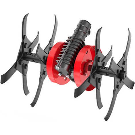 Accessoire de tondeuse à gazon multifonctionnelle Rouge des lames de coupe-herbe à haute efficacité pour le jardinage et l'agriculture (1/5)
