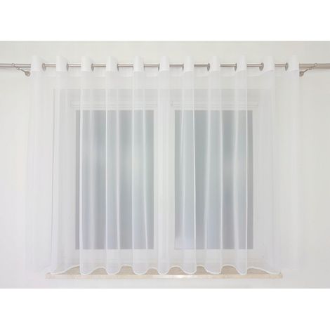 Fertiger Voile-Gardine mit Ösen, 400 x 150 cm (1/5)