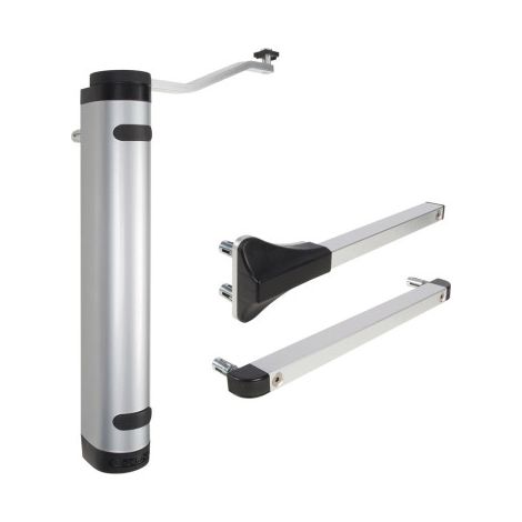 Ferme-portail hydraulique puissant et polyvalent pour installation murale en Argent
