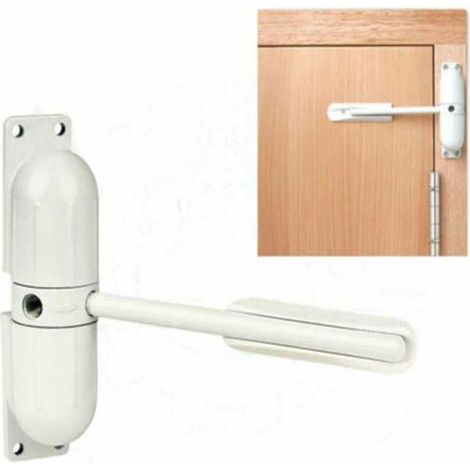 20–70 kg weiße Zinklegierung, verstellbar, oberflächenmontiert, automatischer Türschließer mit Federverschluss, feuerbeständiger Türstopper, Türbeschläge