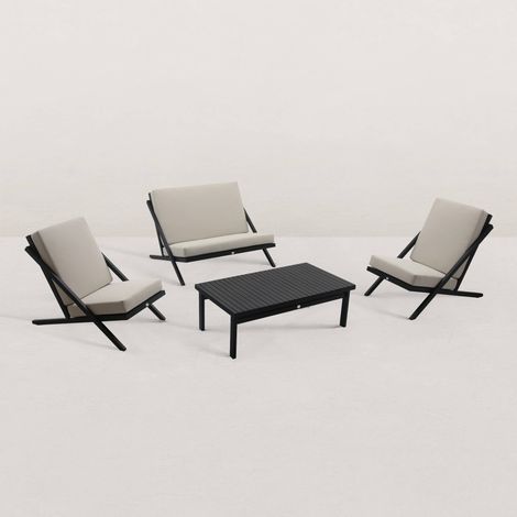 Salon de jardin en bois June - 4 pers. (1/5)