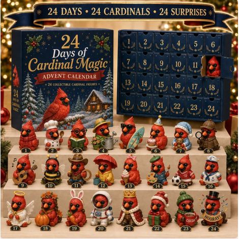 Nouveau CALENDRIER DE L'AVENT 2026 Sky Dart Battle : Calendrier surprise Chat Chef de Culte en Rouge - Type B -