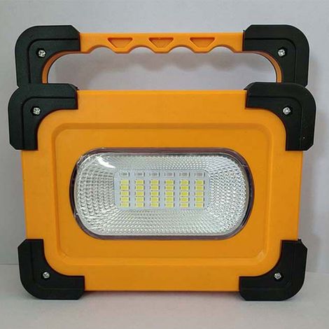 Lampe solaire portable LED à charge rapide et rechargeable avec poignée rotative pour le camping, les situations d'urgence et la maison (grand format). (1/5)