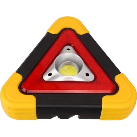 Triangle LED Warning Lamp Portable Roadside Emergency Beacon – 5 Flash Modes Handheld Car Breakdown Signal Light, 185mm, Single Unit Safety Light (1/5)