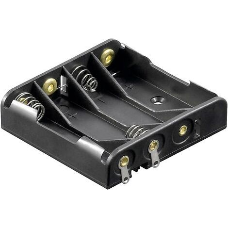 Goobay 12468 Batteriehalter 4x Micro (AAA) Lötanschluss (L x B x H) 52 x 49 x 13 mm (1/3)