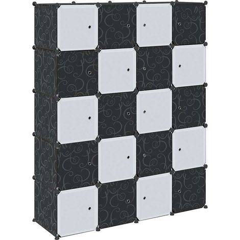 Organizzatore Portaoggetti con 20 Cubi e Aste per Appendere PP vidaXL (1/5)