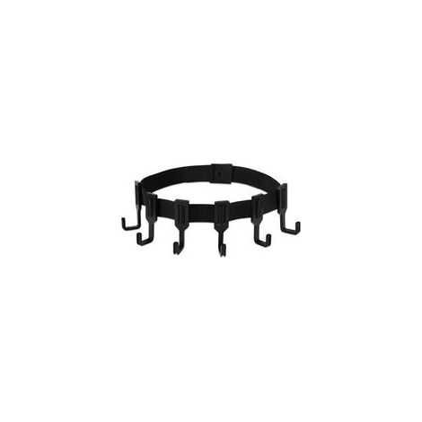 BRAVIX Porte-Sangles Treestand, Noir Sangles d'Arrimage à Cliquet avec Crochet pour Équipement de Chasse Cintres pour Arbre pour Suspension d'Équipement de Chasse (1 Sangle avec 6 Crochets) (1/5)