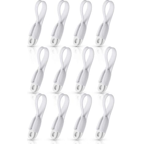 Lot de 12 attaches-câbles adhésives en silicone pour appareils électroménagers, idéales pour la cuisine. (1/5)