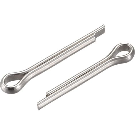 30Pcs Goupilles Fendues 2,5mm x 16mm Acier Inox Argenté (1/5)