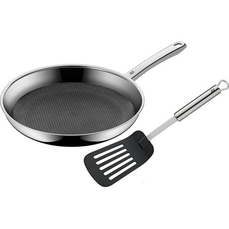 WMF, Profi Resist - Padella per cottura a induzione, 28 cm, rivestimento in materiale multistrato, struttura a nido d'ape, manico in acciaio INOX, resistente al forno (1/5)