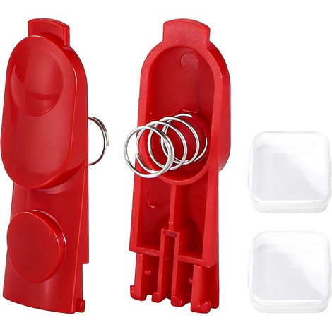 Lot de 2 Bouton de Verrouillage à Clip pour V6 V7 V8 V10 V11 V15 V18 Slim avec Ressort, Pièces de Rechange Aspirateur, Bouton Verrou Tube Brosse Accessoire Aspirateur, Pièces Réparation (1/5)
