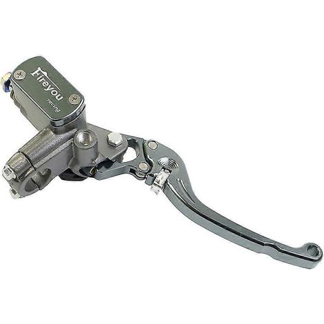 Maître-cylindre de frein, levier d'embrayage, pompe hydraulique pour moto de course et de route Yamaha, Kawasaki, Suzuki, rouge, frein avant droit gris A (1/5)