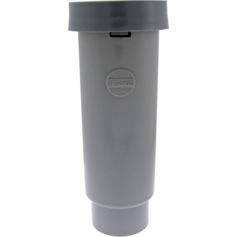 Nicoll – Siphon de sol siphonné sortie verticale Ø32mm – Entrée taraudée 26x34 – PVC blanc pour récupération eaux de vidange