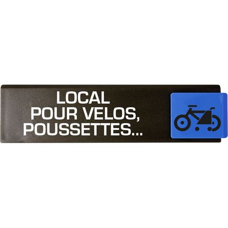 Plaque de porte Local pour vélos, poussettes... - Europe design 175x45mm - 4260785